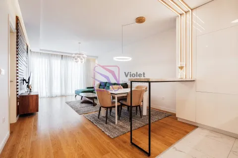 Living room with dining area and modern furniture. - image 4