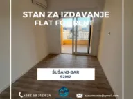 Izdavanje, trosoban stan, 92m², Šušanj, Bar - image 1