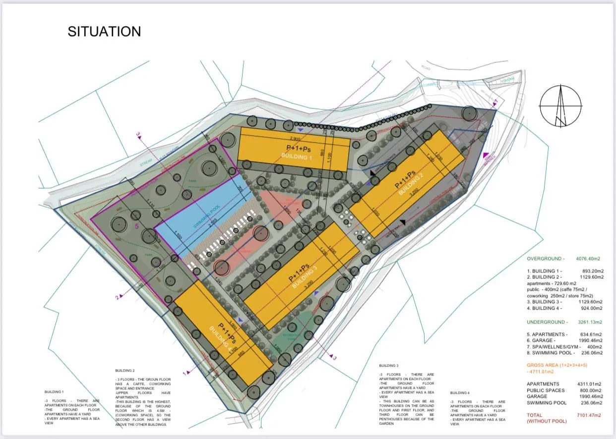 Prodaja, plac, 4713m², Risan, Kotor