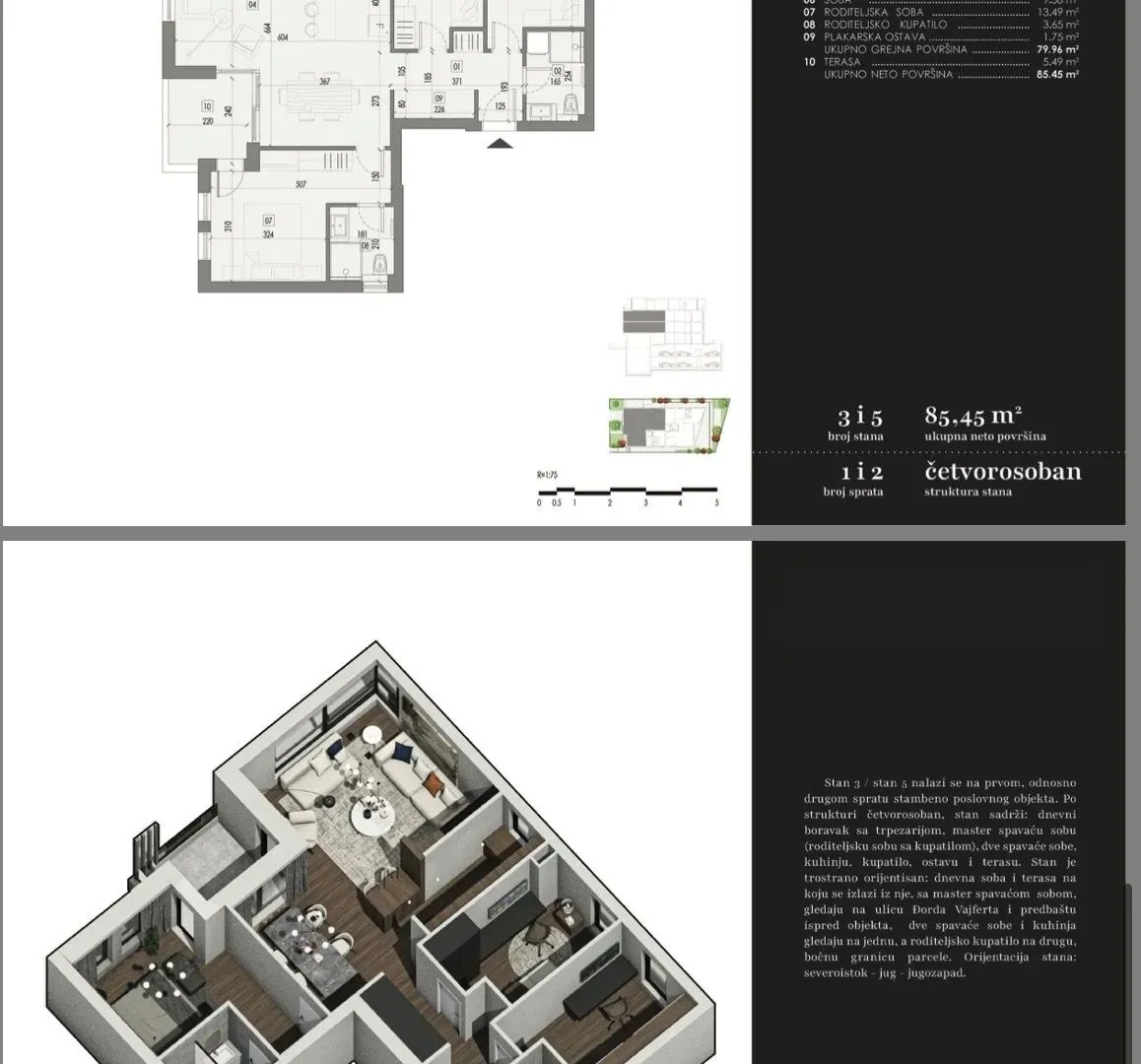 Prodaja, četvorosoban stan, 85m², Vračar Centar, Vračar Sve Podlokacije