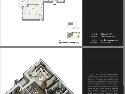 Prodaja, četvorosoban stan, 85m², Vračar Centar, Vračar Sve Podlokacije - image 2