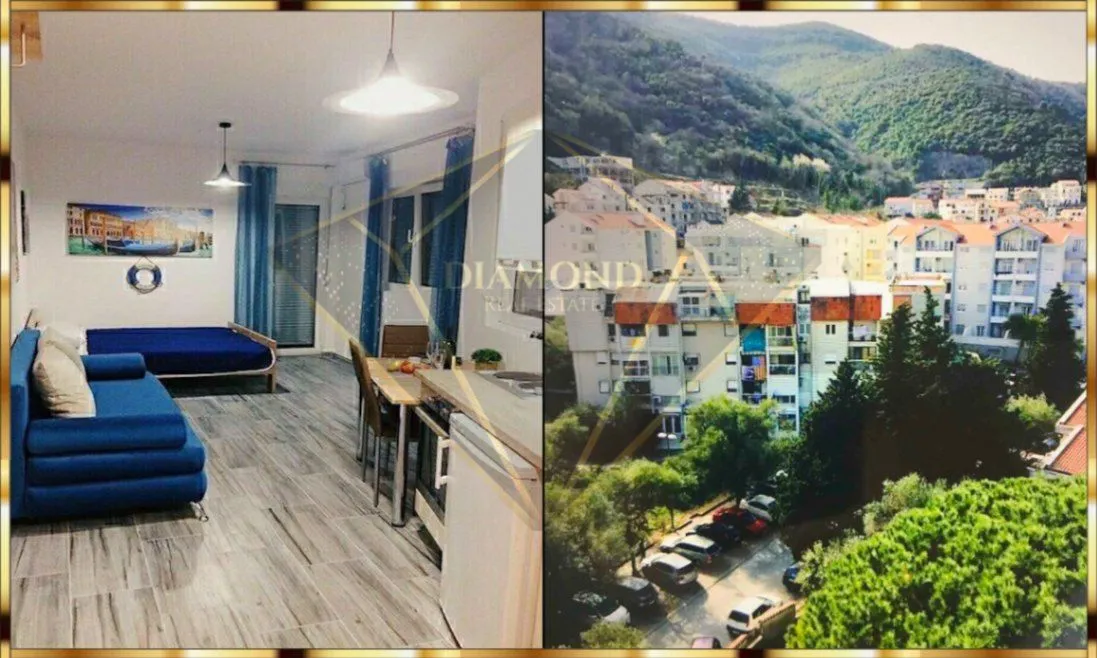 Stan na dan, garsonjera, 28m2, Golubovina, Budva