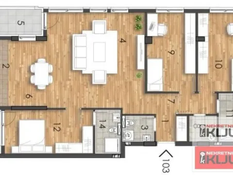 Sale, four bedroom apartment, 110m², Telep, Novi Sad Sve Podlokacije - image 1