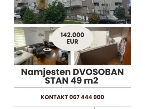 Sale, two bedroom apartment, 49m², Ljubović, Podgorica - image 1