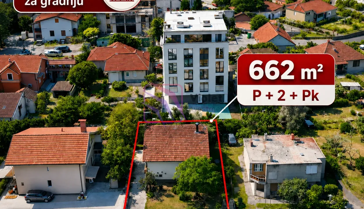Prodaja, plac, 661m², Konik, Podgorica