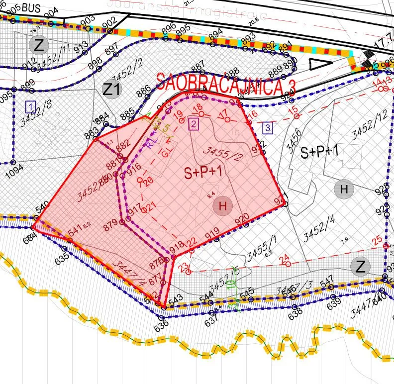 Prodaja, plac, 2600m², Zeleni Pojas, Bar