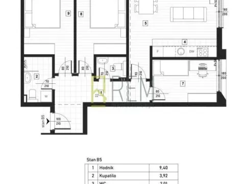 Prodaja, trosoban stan, 82m², Zagorič, Podgorica - image 9