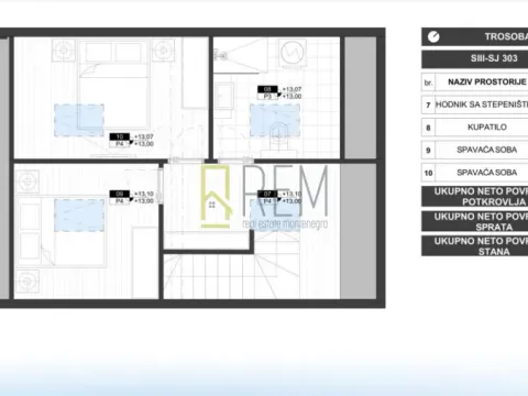 Sale, three bedroom apartment, 78m², Zabjelo, Podgorica - image 10
