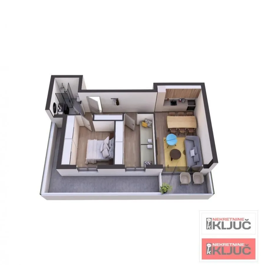 Prodaja, dvosoban stan, 59m², Petrovaradin, Novi Sad