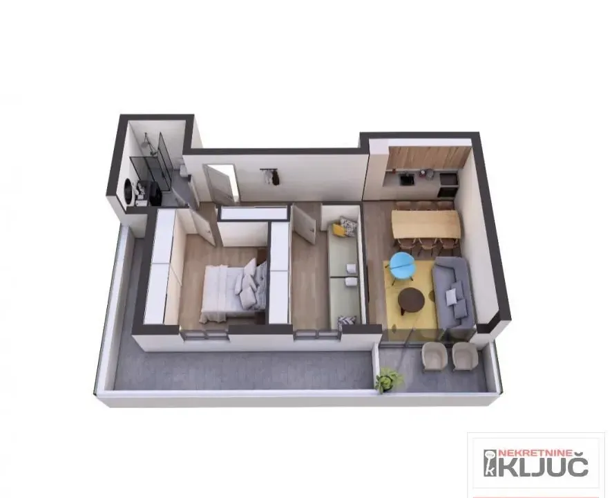 Prodaja, dvosoban stan, 59m², Petrovaradin, Novi Sad