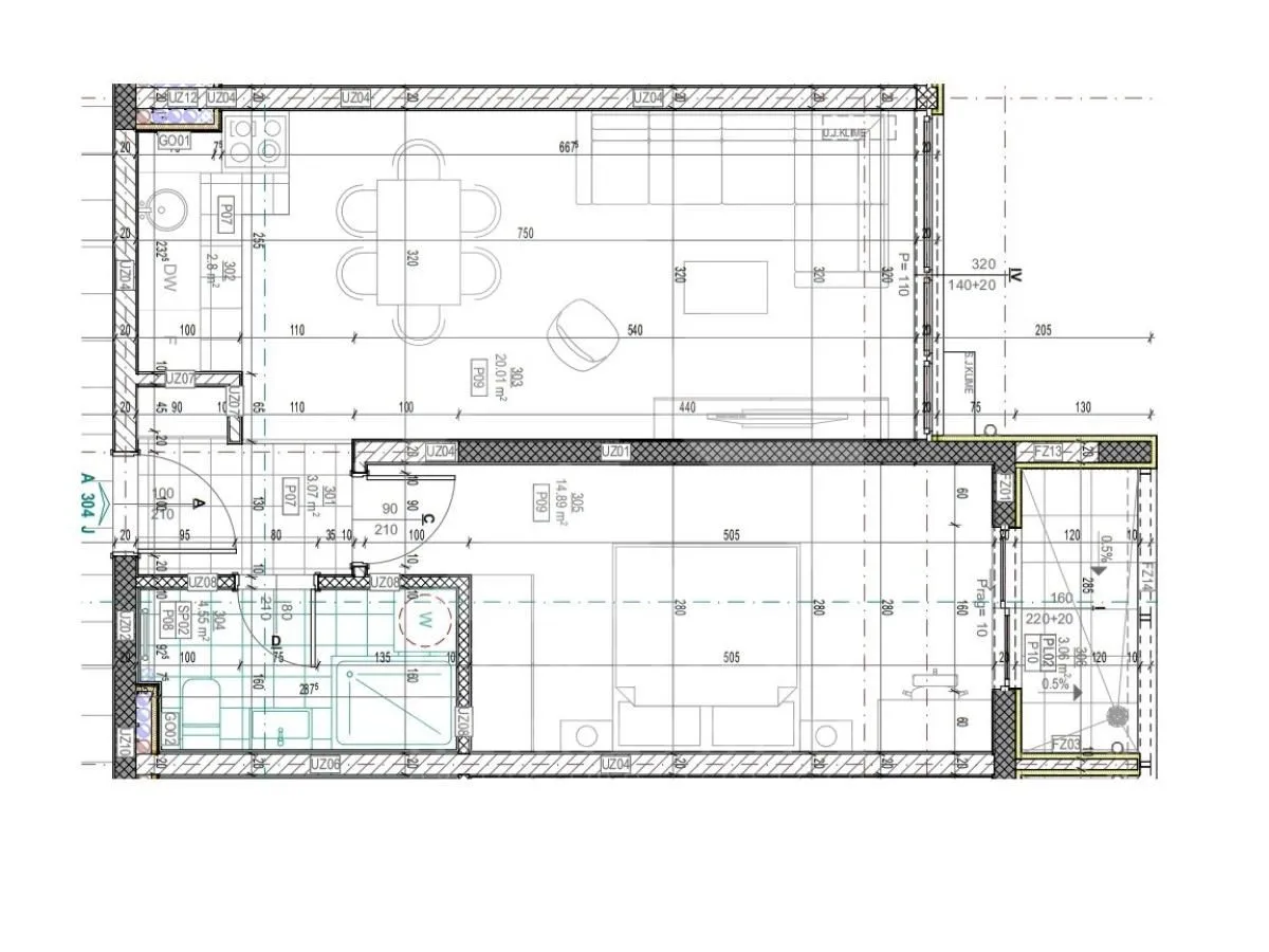 Prodaja, jednosoban stan, 48m², Zabjelo, Podgorica