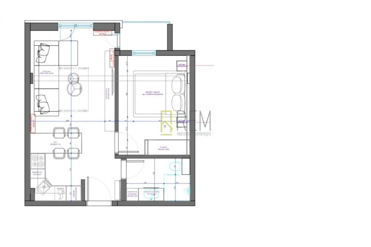 Sale, one bedroom apartment, 40m², Kolašin, Crna Gora