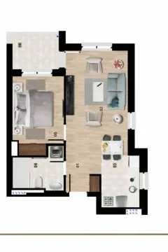 Sale, one bedroom apartment, 44m², Kolašin, Crna Gora - image 3