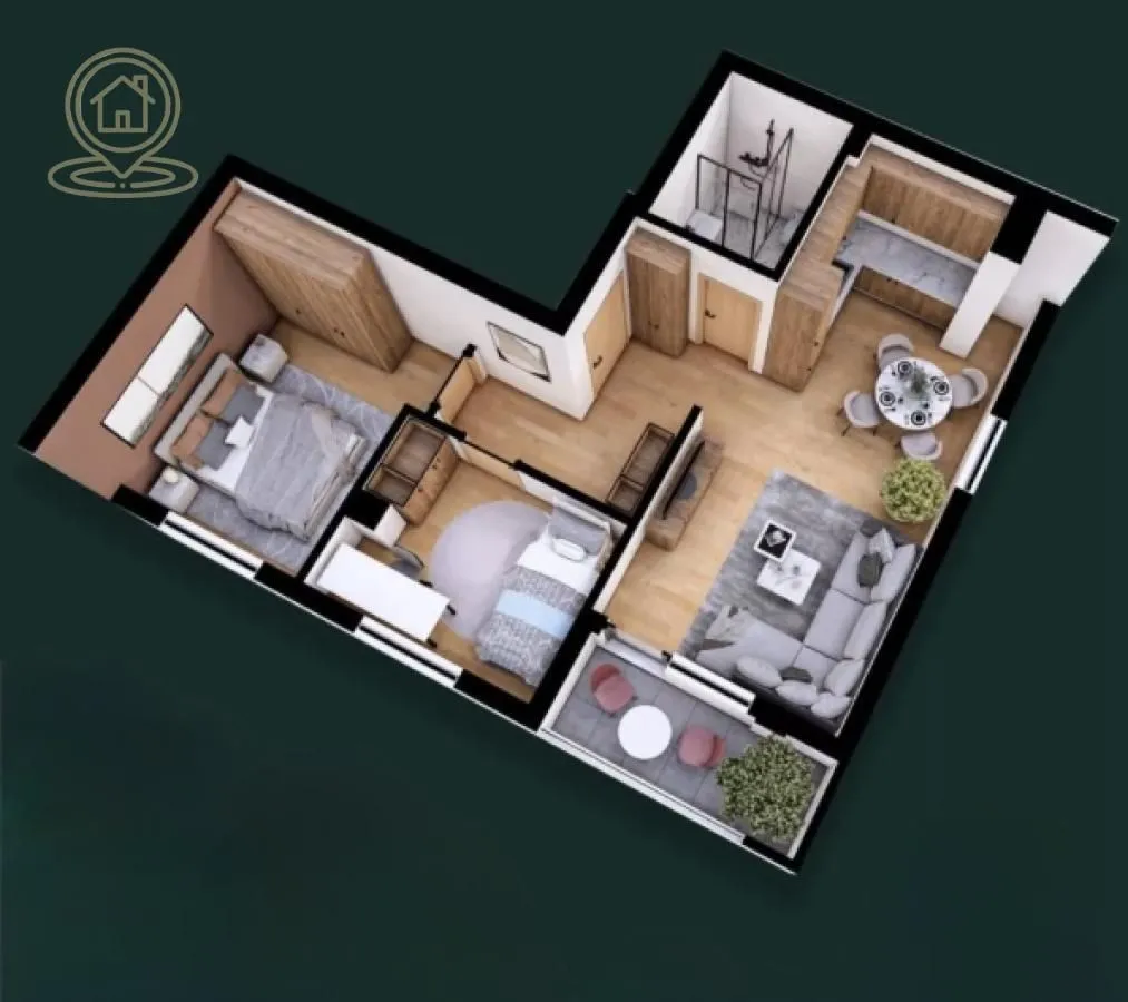 Prodaja, dvosoban stan, 49m², Petrovaradin, Novi Sad