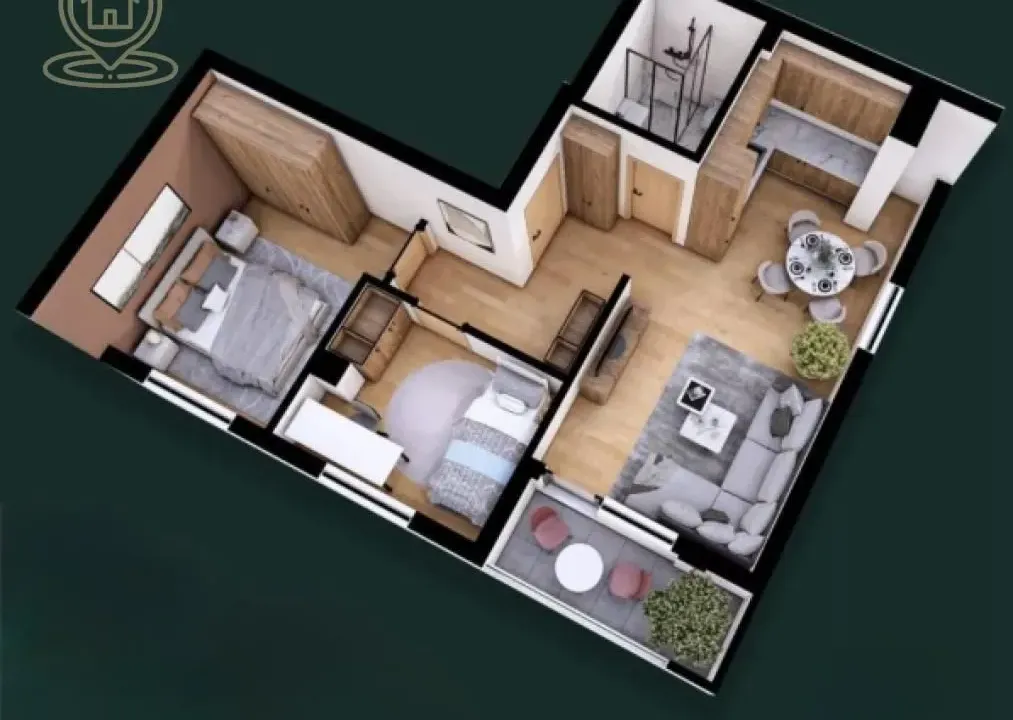 Prodaja, dvosoban stan, 49m², Petrovaradin, Novi Sad