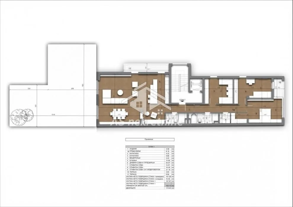 Sale, four bedroom apartment, 268m², Autokomanda, Voždovac Sve Podlokacije