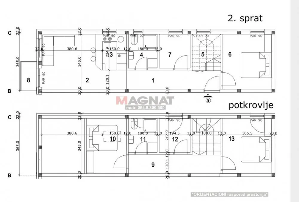 Sale, four bedroom apartment, 92m², Zemun Gornji Grad, Zemun Sve Podlokacije