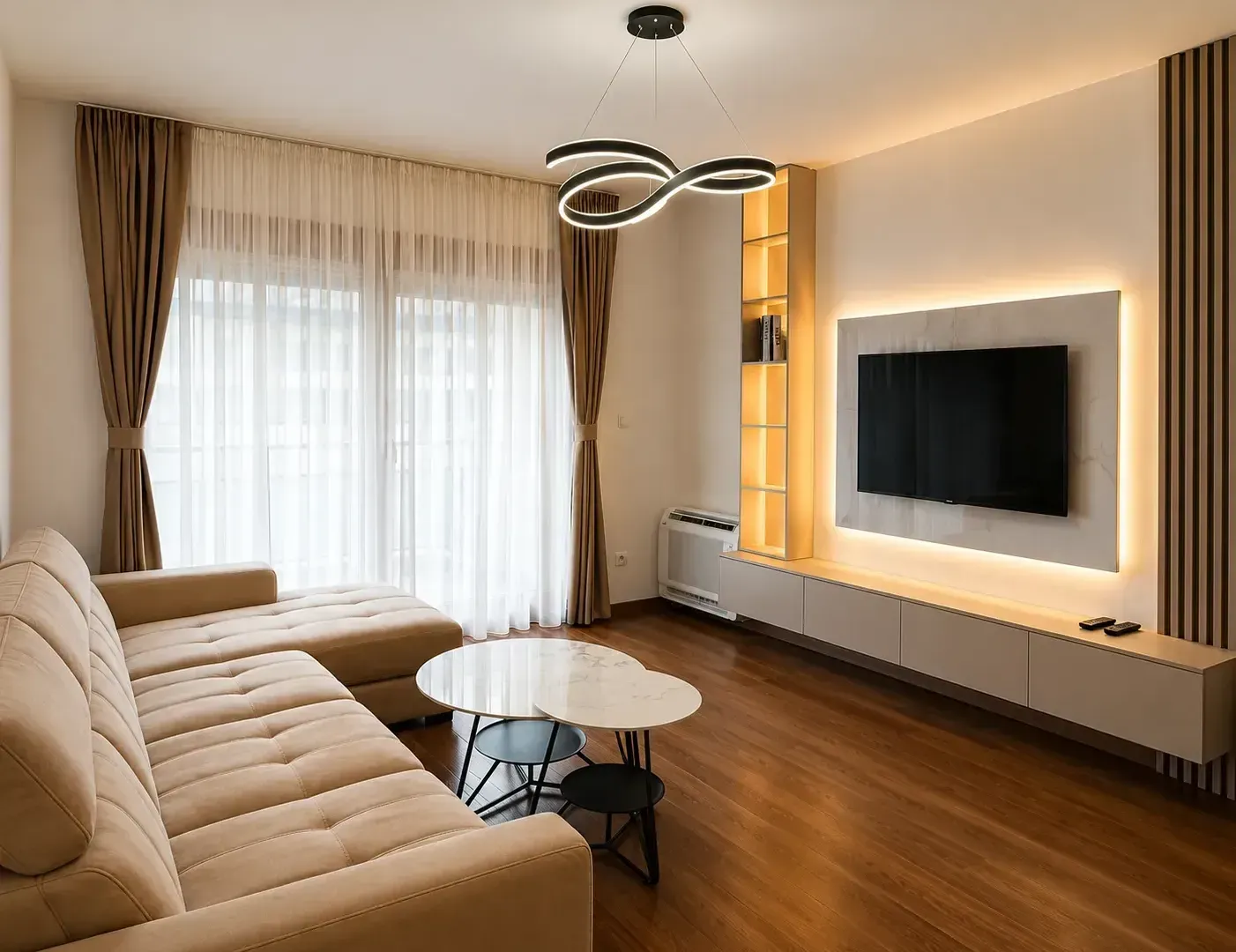 Rent, two bedroom apartment, 72m², Master Kvart, Podgorica