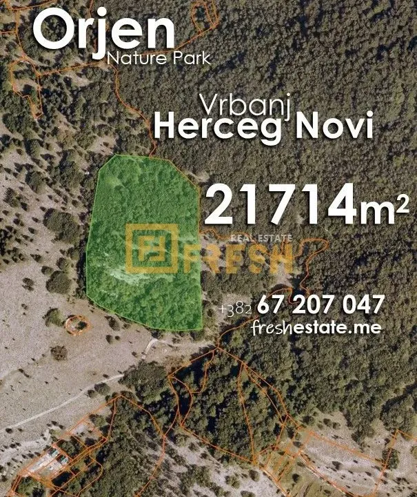 Sale, land lot, 21714m², Herceg Novi, Crna Gora