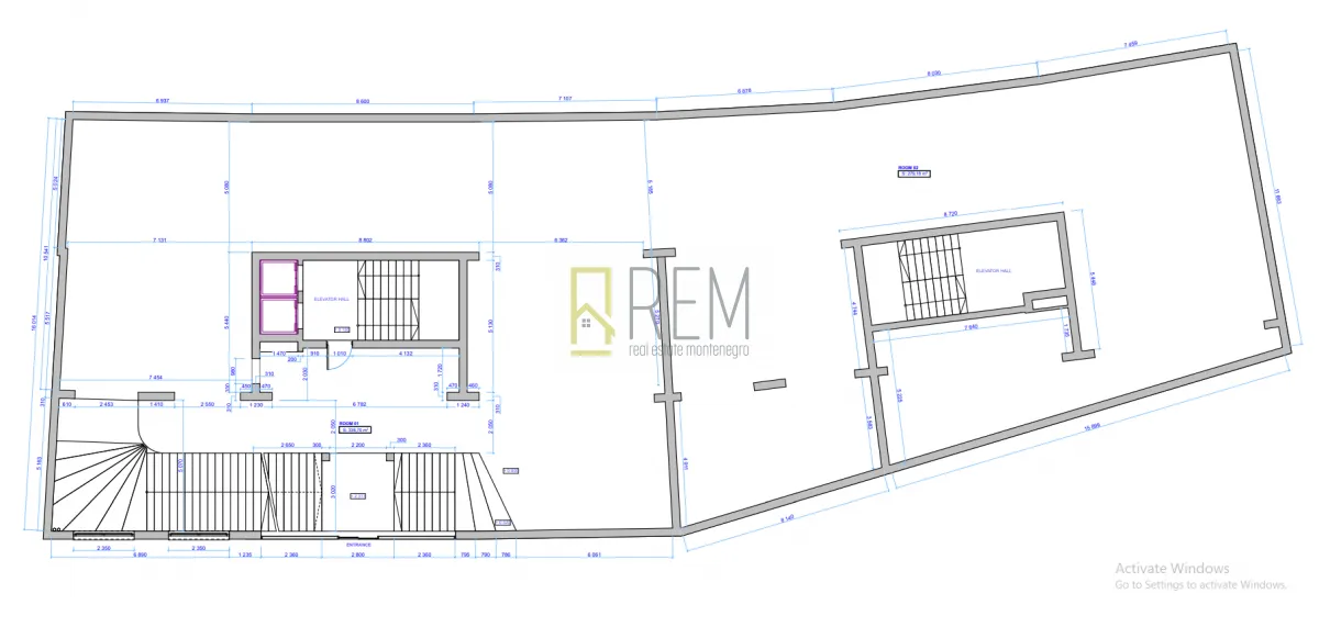 Sale, office space, 626m², Budva, Crna Gora