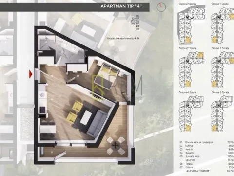 Sale, one bedroom apartment, 52m², Bečići, Budva - image 15