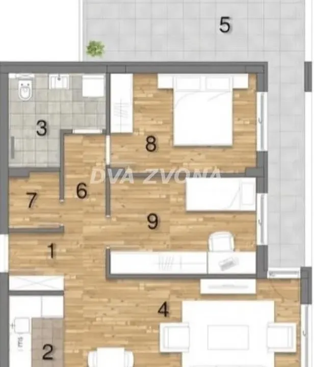 Sale, three bedroom apartment, 78m², Telep, Novi Sad Sve Podlokacije