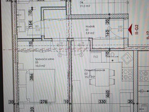 Sale, one bedroom apartment, 41m², Ilino, Bar - image 2