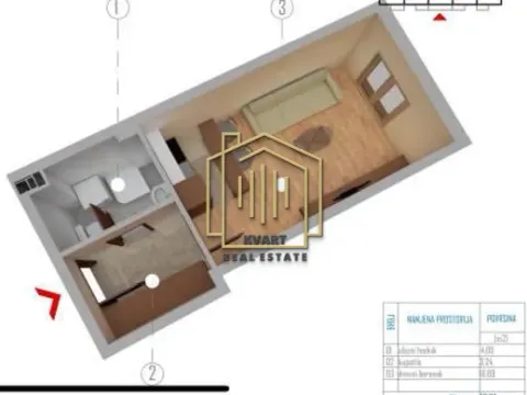 Sale, apartment, 27m², Malo Brdo, Podgorica - image 3