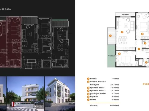 Prodaja, stan, 75m², Tivat, Crna Gora - image 2