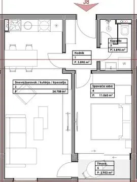 Prodaja, stan, 46m², Budva, Crna Gora - image 3