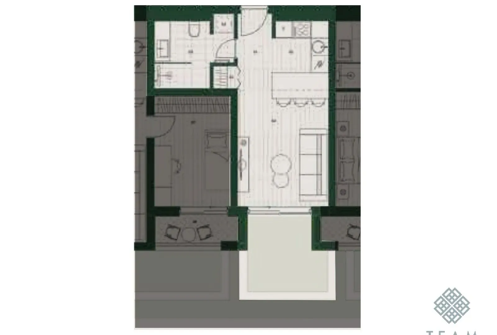 Prodaja, garsonjera, 27m², Mrčevac, Tivat
