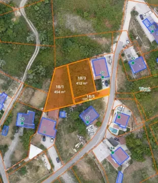 Katastarski plan sa označenim parcelama zemljišta. - image 3