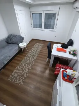 Dnevna soba sa kaučem, trpezarijskim stolom i prozorom. - image 3