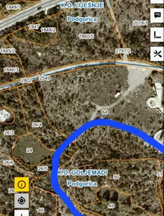 Sale, land lot, 6068m², Lješanska Nahija, Podgorica