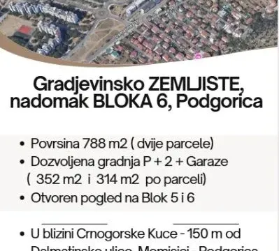 Prodaja, plac, 788m², Momišići, Podgorica - image 1