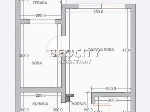 Sale, two bedroom apartment, 40m², Banovo Brdo, Beograd - image 14
