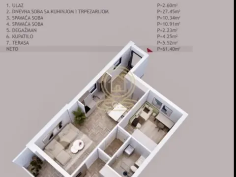 Prodaja, dvosoban stan, 61m², Palilula, Niš - image 2