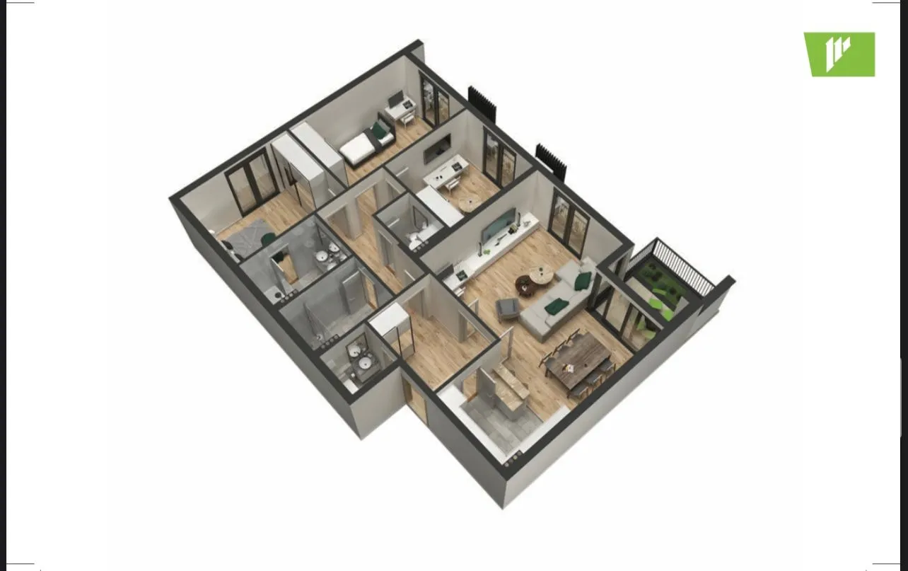 Prodaja, trosoban stan, 103m², City Kvart, Podgorica