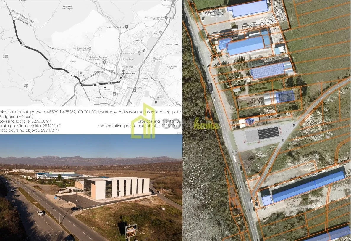 Sale, office space, 2500m², Mareza, Podgorica
