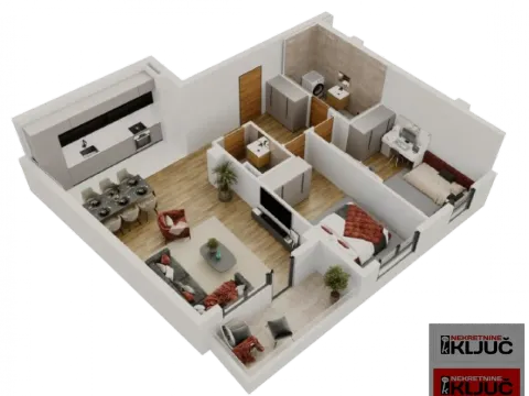 Sale, three bedroom apartment, 76m², Salajka, Novi Sad Sve Podlokacije