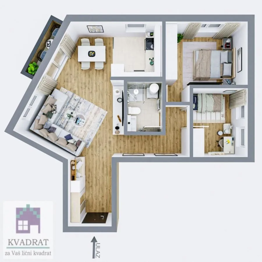 Prodaja, dvosoban stan, 65m², Obrenovac, Beograd