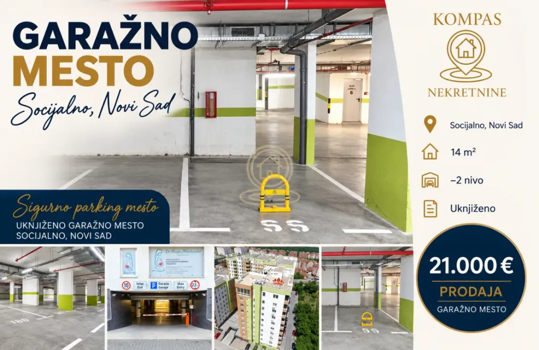 Prodaja, parking/garaža, 14m², Socijalno, Novi Sad Sve Podlokacije