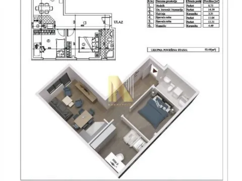 Prodaja, trosoban stan, 54m², Detelinara, Novi Sad Sve Podlokacije - image 12