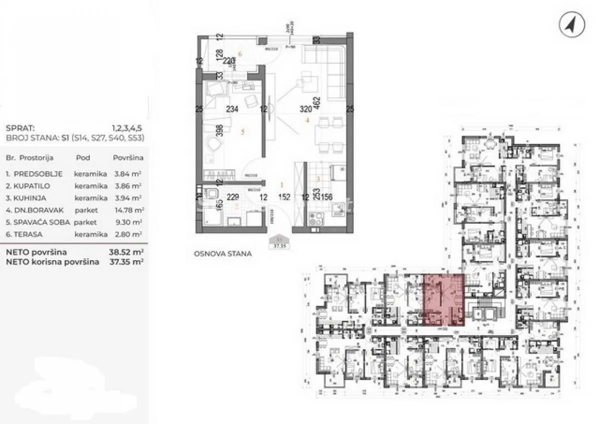 Prodaja, dvosoban stan, 39m², Telep, Novi Sad Sve Podlokacije