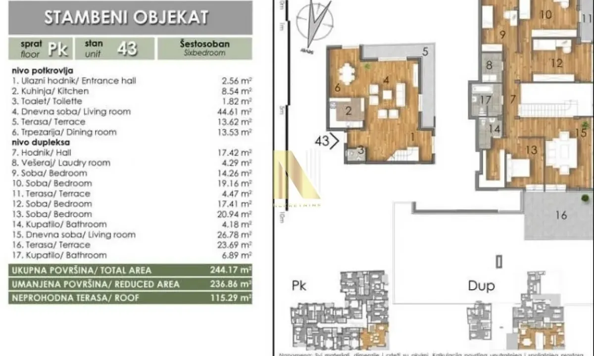 Prodaja, stan, 244m², Bulevar Oslobodjenja, Novi Sad Sve Podlokacije