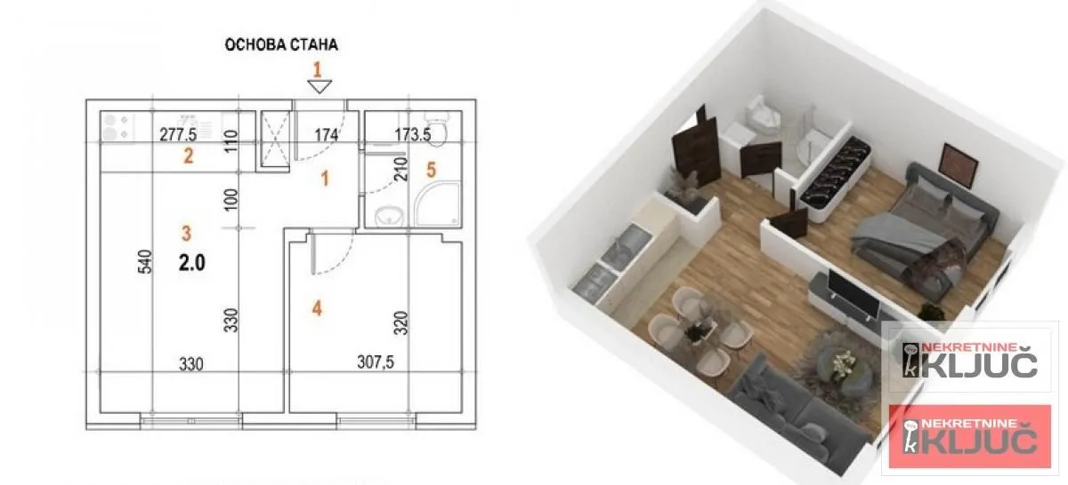 Prodaja, jednosoban stan, 34m², Bulevar patrijarha Pavla, Novi Sad Sve Podlokacije