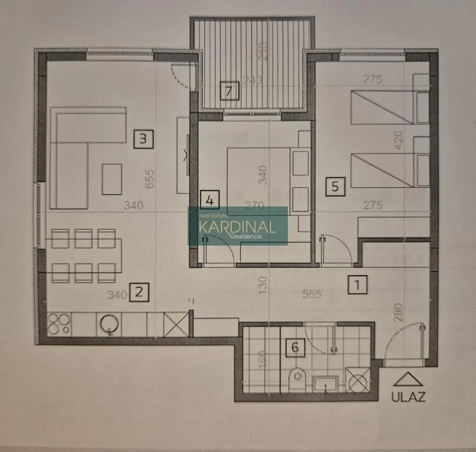Prodaja, dvosoban stan, 64m², Centar, Jagodina