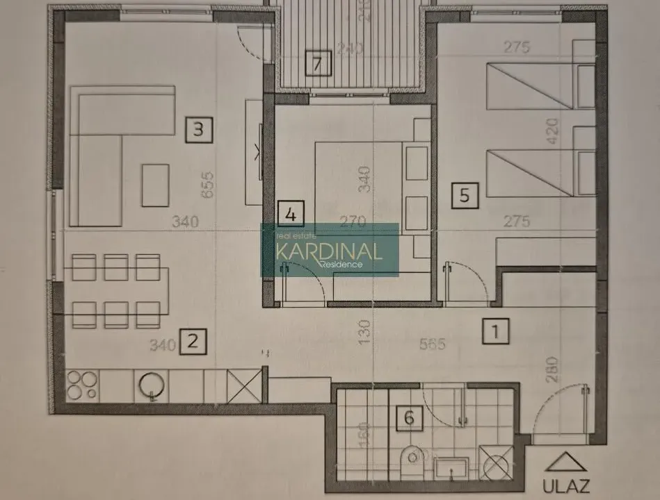 Sale, two bedroom apartment, 64m², Centar, Jagodina