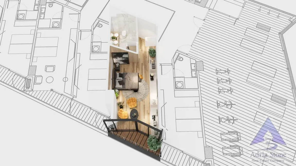 Sale, apartment, 30m², Rafailovići, Budva