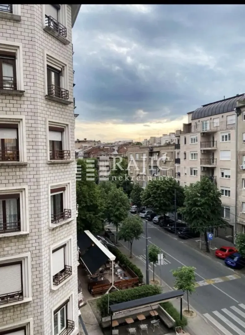 View from the terrace overlooking the street and urban neighborhood.